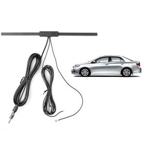 Antenne de voiture en fibre de carbone 12V avec compatibilité <span class=keywords><strong>DAB</strong></span> et amplificateur de signal pour radio AM FM pour plusieurs modèles de voiture - Product Image 1