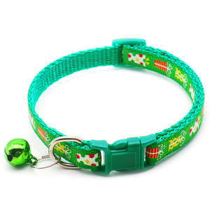 Collier de Noël pour animaux de compagnie, nœud papillon, collier classique en nylon doux et plastique pour chat et chien, imprimé Père Noël, cadeau de fête, décoration - Product Image 3