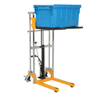 Chariot élévateur manuel portable de 400 kg avec commande à pédale hydraulique pour levage manuel