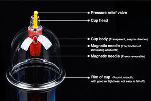 Hot Sale Plastic PC COMO Vácuo Descartável <span class=keywords><strong>Cupping</strong></span> Set ABS Hijama Copos 1 a 8 Tamanho de Único <span class=keywords><strong>Cupping</strong></span> Hijama Copos Equipamentos <span class=keywords><strong>Cupping</strong></span> - Product Image 2