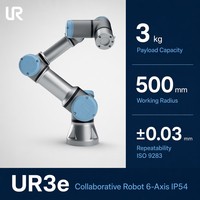 Robot collaboratif UR3E - Moteur en aluminium 12/24V 350W et composants de base PLC