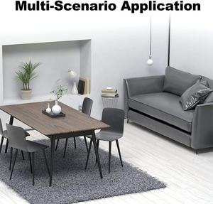 Kit per gambe inclinate in metallo nero opaco da 16 pollici per gambe ad angolo affusolate per tavolino da divano da salotto - Product Image 5