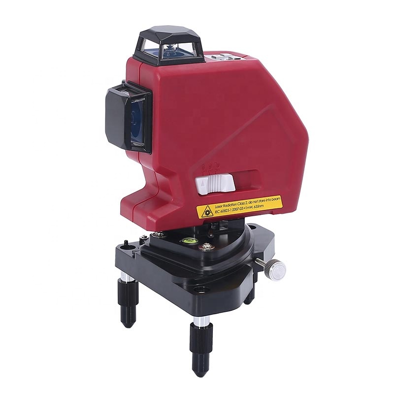 Лазерный уровень, зеленый луч, 12 линий, самонивелирующийся 3d, автоматический вращающийся строительный Нивелир, лазерный уровень, 360 градусов, станок