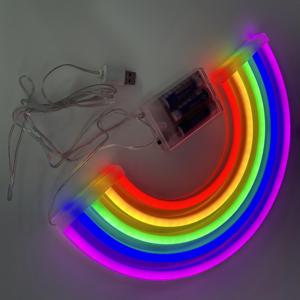 Yachen USB hoặc pin Powered đầy màu sắc cầu vồng Đèn Neon dễ thương <span class=keywords><strong>LED</strong></span> cầu vồng Neon dấu hiệu cho phòng ngủ cô gái phòng bên trang trí - Product Image 3