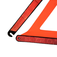 Triangle de signalisation d'urgence pour voiture écologique, trois triangles réfléchissants, matériau PS&HIPS/AS&ABS, 400g, circulation