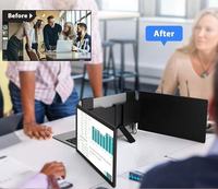 Ordinateur portable tendance et portable, écran double 14 pouces, écran d'extension LCD 1080P extensible, alimentation Type-C intégrée