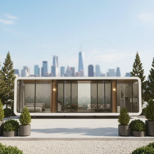 Nuovo Design Prefabbricato Moderno <span class=keywords><strong>Casa</strong></span> Mobile Apple Cabin <span class=keywords><strong>in</strong></span> <span class=keywords><strong>Vendita</strong></span> Prefabbricata Portatile 20Ft 40Ft Appartamento Esterno Hotel - Product Image 1