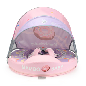 Flotador para Bebé con Diseño de Donut, No Inflable, con Toldo para el Sol |   Flotador de Natación Seguro para Bebés, para Piscina y Playa - Product Image 4