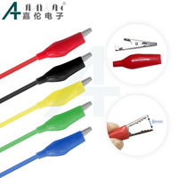 JIALUN 4mm Banana Plug to Alligator Clip Multimeter Test Leads Red Copper Crocodile Clamp Electrical