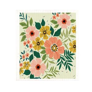 Esponja de limpieza de cocina biodegradable ecológica, paño de cocina sueco con textura de rombo y logotipo personalizado - Product Image 6