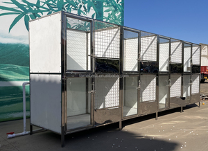 Cucce Modulari a Due Piani con Porta in Vetro per un Flusso d'Aria Efficace - Product Image 6