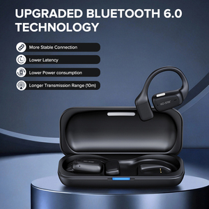 หูฟังออกกำลังกายแบบหนีบหู รุ่น OEM ขายส่ง คุณภาพเสียงสูง แบบ OWS Open Ear ขนาดเล็ก ช่องเสียบ Type C - Product Image 4