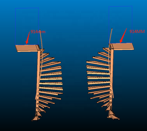 Escalier en spirale extérieur moderne en acier galvanisé à prix d'usine avec marches en bois massif et couleurs personnalisées - Product Image 5