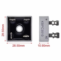 Nouveau Redresseur à Pont de Diodes Original KBPC1010 KBPC1510 KBPC2510 KBPC3510 KBPC5010 35A/50A/25A 1000V