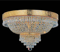 Moderne de luxe led cristal plafonniers Offre Spéciale cristal encastré suspendu intérieur d'or cristal plafond lampe en gros