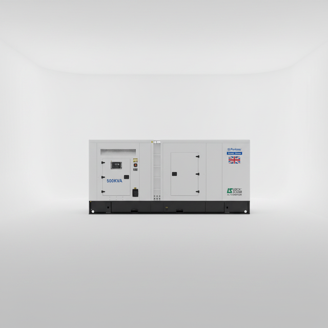 500kva White Silent Box-type diesel Generator Set Equipped with Original PArkins Engine Suit Hospitals, Hotels, Data Centers