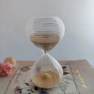 Offre Spéciale créatif <span class=keywords><strong>sablier</strong></span> en verre rayé horloge de sable ornement de salle d'étude pour enfants pour la synchronisation pour les cadeaux d'anniversaire de noël - Product Image 4