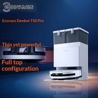 Untuk T50 Pro Robot Vacuum Mop All-in-One Pembersih Otomatis Peralatan Rumah Pintar Navigasi Laser Dikendalikan Melalui Aplikasi Rumah Tangga