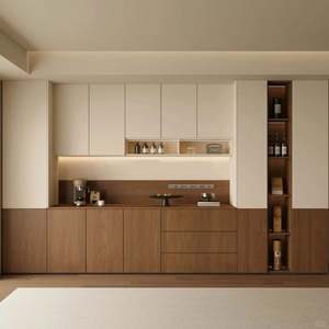 Meuble de salle à manger moderne de luxe, sur mesure, en bois, écologique, avec rangement pour salles à manger/salons, meuble multifonctionnel - Product Image 1