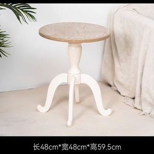 <span class=keywords><strong>Table</strong></span> <span class=keywords><strong>basse</strong></span> de salon de style antique industriel, en <span class=keywords><strong>bois</strong></span> <span class=keywords><strong>massif</strong></span>, avec pieds blancs, <span class=keywords><strong>table</strong></span> <span class=keywords><strong>basse</strong></span> ronde vintage en <span class=keywords><strong>bois</strong></span> vieilli - Product Image 5