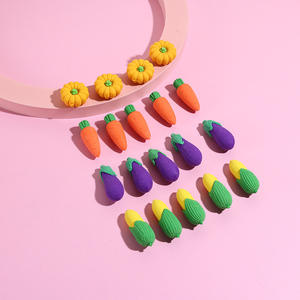 Penghapus Pensil Bentuk Wortel Kartun 3D Lucu, Bentuk Sayuran Kreatif, Alat Tulis Edukasi Dini Anak, Puzzle Belajar - Product Image 5