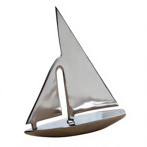Escultura de barco de aluminio ornamento decorativo de alta calidad superventas escultura artesanal de diseño clásico a la venta - Product Image 1