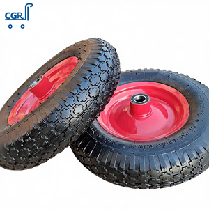 Ruedas Neumáticas <span class=keywords><strong>de</strong></span> Goma <span class=keywords><strong>de</strong></span> 16 Pulgadas 400-8 <span class=keywords><strong>con</strong></span> Llanta <span class=keywords><strong>de</strong></span> Acero, Duraderas para Transporte Pesado, Carretillas y Carretillas <span class=keywords><strong>de</strong></span> Mano - Product Image 5