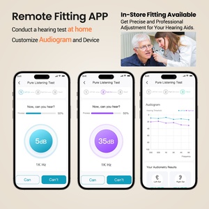 Confortable RIC Type BT OTC aide auditive contrôle de rétroaction acoustique facile à transporter Watersafe APP montage <span class=keywords><strong>amplificateur</strong></span> de son <span class=keywords><strong>pour</strong></span> les personnes âgées - Product Image 4