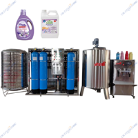 Ensemble complet de petite entreprise d'équipements de fabrication de détergents, ligne de production de détergent liquide de savon à lessive