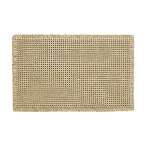 Tapis de porte de salle de bain à motif gaufré, antidérapant, rectangulaire, en microfibre, pour usage domestique, tapis absorbant - Product Image 5