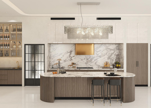 Глянцевый фанерный кухонный шкаф - Product Image 2