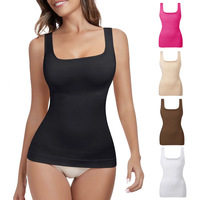 Women's Seamless Shapewear <strong>Top</strong> for <strong>Amazon</strong> Cross-Border Hot-<strong>Selling</strong> Firm Compression Vest Square Neck Shapewear