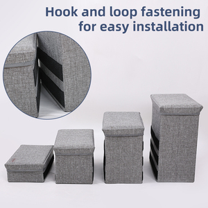 <span class=keywords><strong>Escalier</strong></span> pliable <span class=keywords><strong>pour</strong></span> <span class=keywords><strong>chien</strong></span> en 4 marches, doux, écologique, antidérapant, <span class=keywords><strong>pour</strong></span> canapé, lit, espace extérieur de luxe, imprimé - Product Image 5