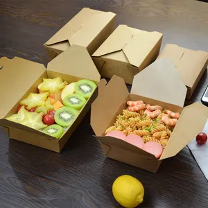 Vietnam usa e getta n. 8 scatola di cibo in carta kraft scatola scatola di cartone commerciale da asporto può essere personalizzato