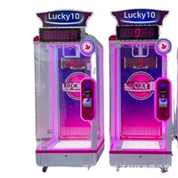 Mesin Cakar Koin Arcade 10 Detik Model Gunting Tunggal untuk Mainan Boneka Besar, Peralatan Permainan 7 Detik