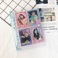 10 PCS Couvertures de classeur transparentes colorées à 6 anneaux, format poche, en PVC souple, pour carnet, protection de classeur à anneaux ronds