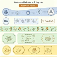 Étiquette alimentaire autocollante personnalisée YSB, haute adhérence, qualité alimentaire, avec UV sélectif, conforme FDA