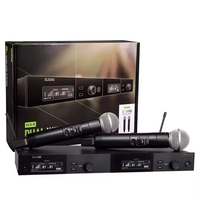 Système de microphone sans fil UHF double canal SLXD4D 570-820 MHz - Véritable diversité, portatif pour karaoké, scène et église