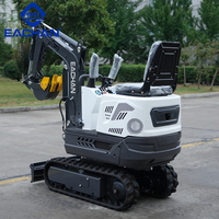 Mini-excavatrice hydraulique de 0,5 tonne fabriquée en Chine, certifiée CE EPA, micro-excavatrice à queue zéro, petite pelle pour la construction urbaine