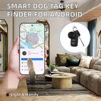 Smart Dog Tag tahan Air gantungan kunci Anti hilang Locator untuk Google's Find Hub App Android Air Tag gantungan kunci