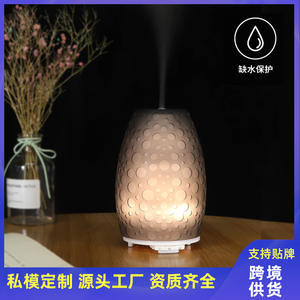 เครื่องกระจายกลิ่นอโรมาเรซิ่นรูปหยดน้ำ 100 มล. เครื่องเพิ่มความชื้นในอากาศ แสงสีขาวอบอุ่น สำหรับใช้ในบ้านและเชิงพาณิชย์ - Product Image 2