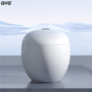 GYE Bathroom Electronic Auto Flush Clean Function Automatic Toilets Bowl Wc Egg Shape One Piece Ceramic Smart Toilets - Product Image 2