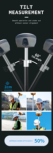 เครื่องรับสัญญาณ GPS RTK IMU RTK GNSS สำหรับงานสำรวจแบบพกพา Hi Target Vrtk2 พร้อมฐาน GPS และเครื่องรับสัญญาณ RTK GNSS Vrtk2 ยี่ห้อ Hi-target Vrtk2 - Product Image 4