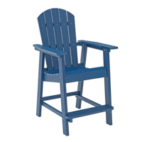 Chaise de bar haute hanches avec repose-pieds tabouret de bar en bois recyclé chaise canapé adirondack chaise mobilier d'extérieur