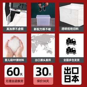 Clothing Organizer Plastic Storage Box 200L Rectangular With Lid For <b>Clothes</b> And Underwear Storage - Product Image 3