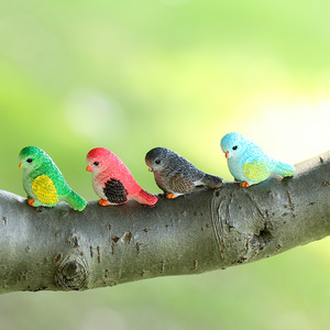 Resin Bird Ornaments With Nest And <b>Eggs</b> Miniature Garden <b>Decor</b> For Indoor Outdoor Use - Product Image 4