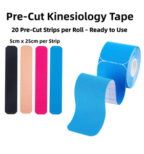 Cinta de kinesiología precortada en forma de I para corrección de postura y soporte de espalda Suministro directo de fábrica - Product Image 2