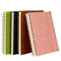 Carnet à spirales relié rigide format B5, planificateur hebdomadaire, agenda pour l'école/le bureau