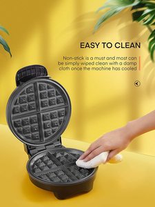 Máquina eléctrica para hacer gofres <span class=keywords><strong>de</strong></span> acero inoxidable, plancha para gofres belgas con Dial <span class=keywords><strong>de</strong></span> temperatura ajustable, placas antiadherentes - Product Image 5