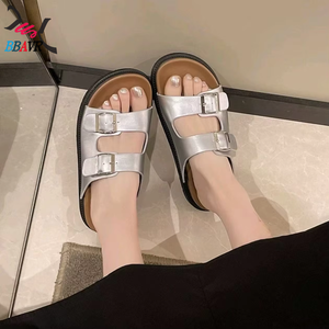 Sandalias Retro 2025 con Suela Gruesa para Mujer, con Hebilla y Punta Abierta, Chanclas de Verano - Product Image 4